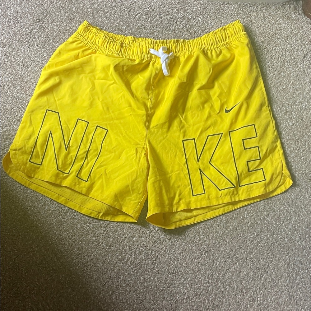 New Nike Bright Yellow Sports Shorts